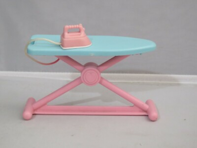 Fisher Price Loving Family Dream Dollhouse Laundry Ironing Board Iron Blue Pink