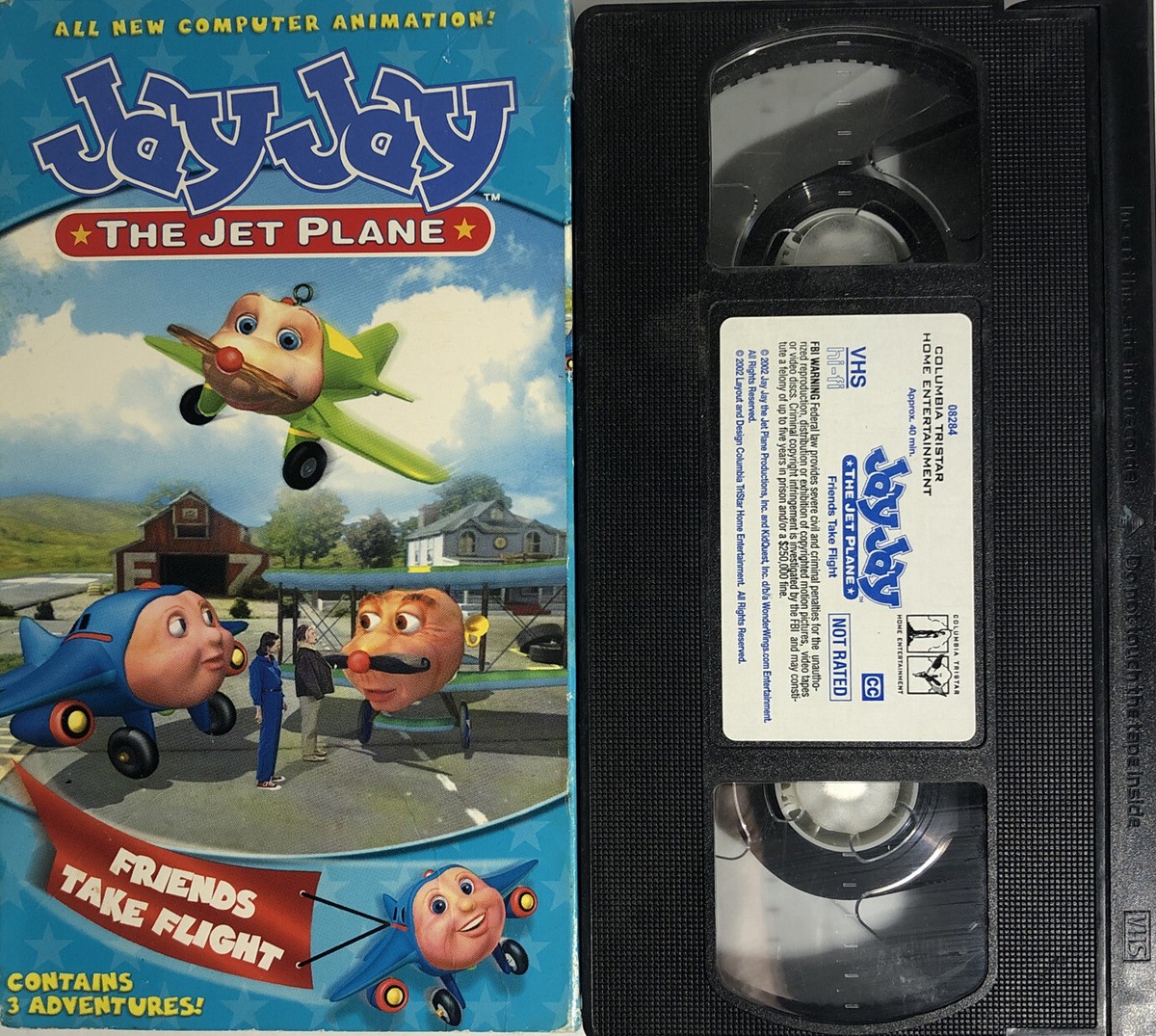 Jay Jay The Jet Plane-Friends Take Flight(VHS 2002)TESTED-RARE