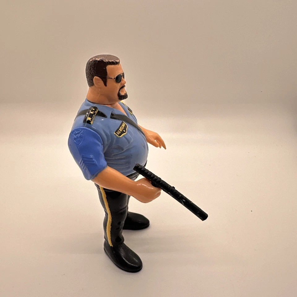 Figura de acción de colección Big Boss Man 100 % completa WWF WWE Wrestling 1990 Foto 4 de 4