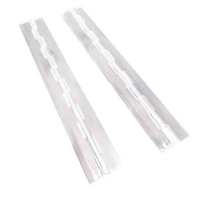 US Stock 2pcs Clear PMMA Acrylic Plastic Folding Plexiglass Hinge 300 x 45mm