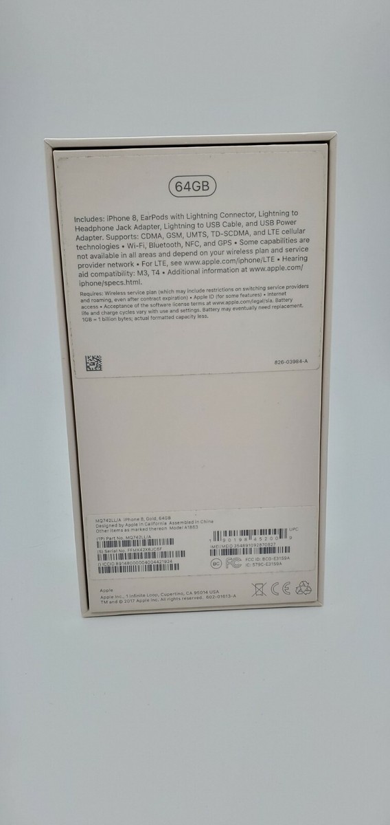 Apple iPhone 8 Plus 64GB Gold EMPTY BOX Only | eBay