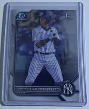 Oswaldo Cabrera 2022 Bowman Prospects Chrome 1st Bowman #BCP-17 New York Yankees