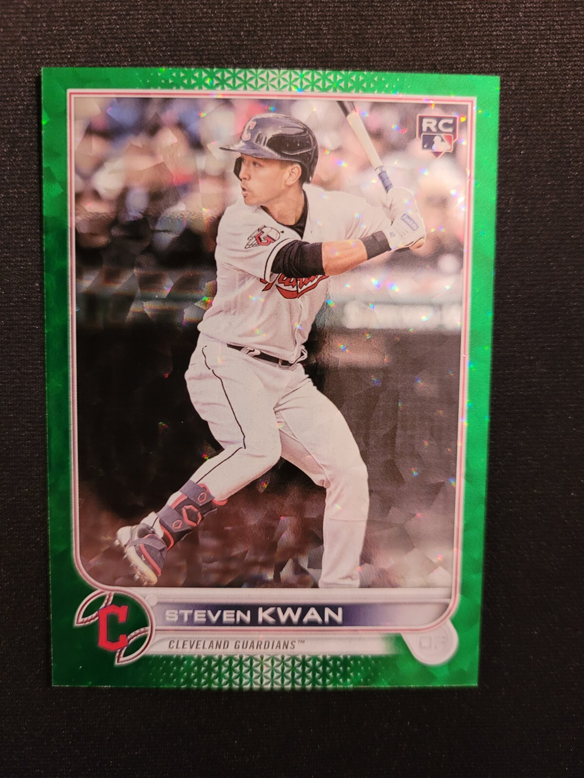 2022 Topps Update #US261 Steven Kwan RC /499 GREEN FOIL - Cleveland Guardians