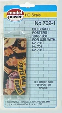 Model Power HO Scale Billboard Posters