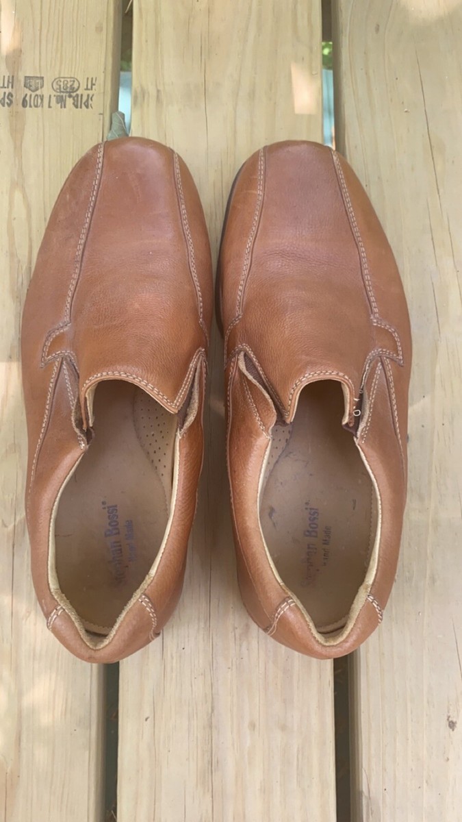 Stephan Bossi Came Color Leather Driving Loafer Shoes  display picture 1