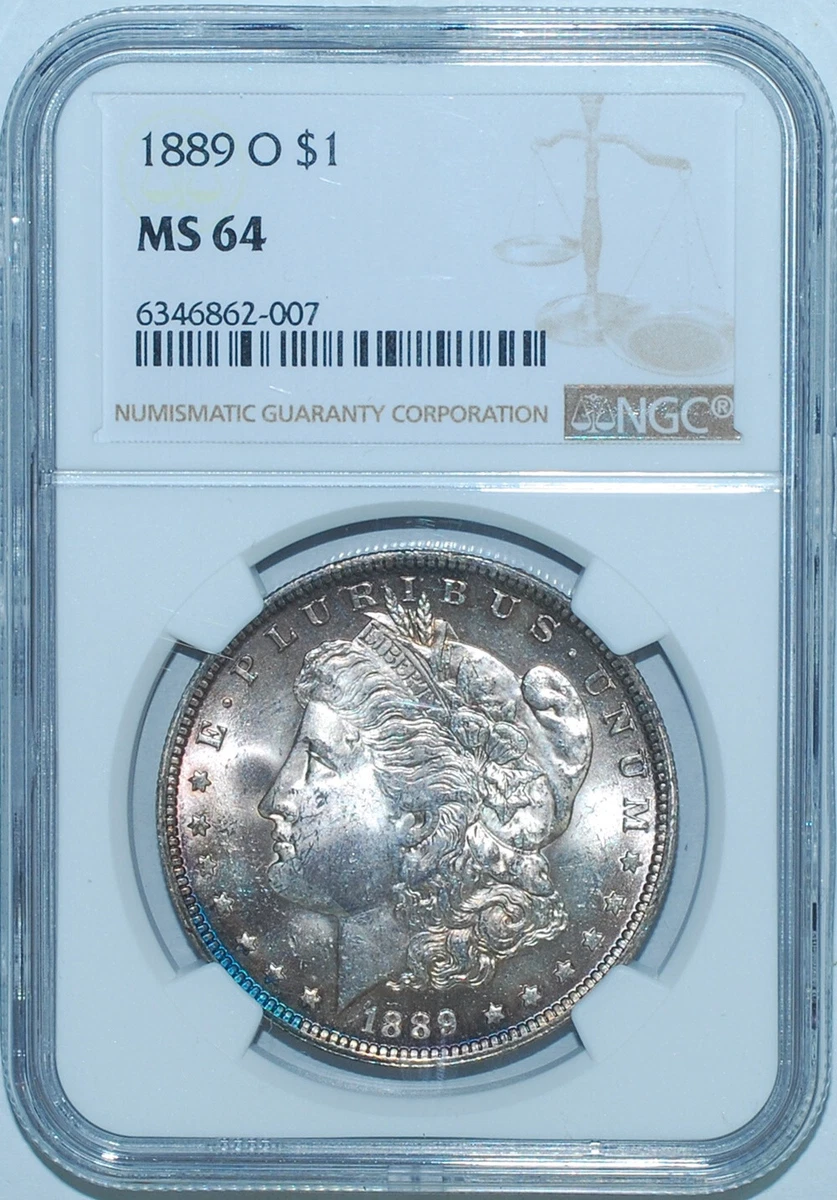 New Orleans Grade MS 64 1889 Year Morgan US Dollars (1878-1921