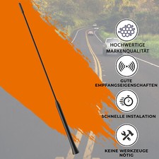 ✅ Autoantenne STABANTENNE UNIVERSAL40 cm ANTENNENSTAB Adapter M4 M5 M6 KFZ RADIO
