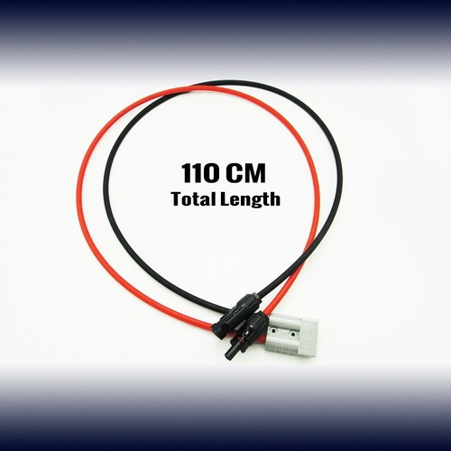 110CM MC-4 CONNECTOR TO 50AMP ANDERSON PLUG SOLAR 6MM² CABLE ADAPTOR WIRING LEAD - Picture 7 of 24