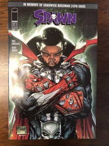 SPAWN # 311 Cover B Chadwick Boseman Tribute Todd McFarlane | eBay