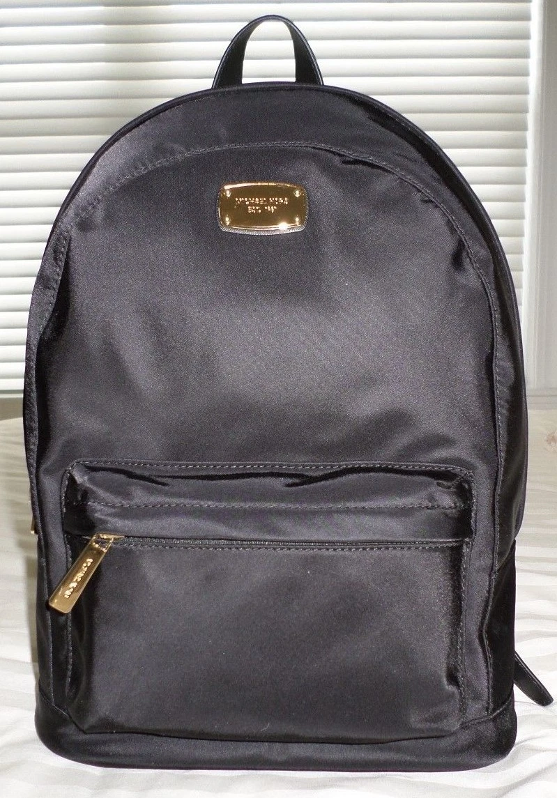 Michael kors black nylon hotsell backpack