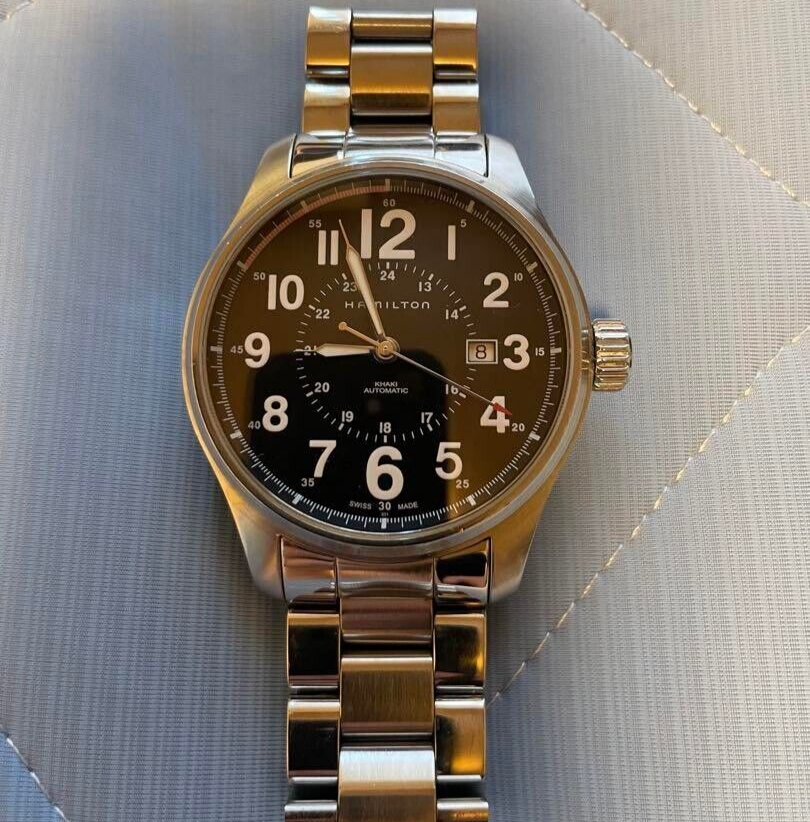 USED Excellent] HAMILTON Khaki Field Officer H706150 Men's Watch