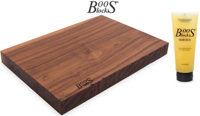 BOOS Blocks 1887 COLLECTION Schneidebrett Walnuss 53x29x4,5 + Pflegecreme #BB49