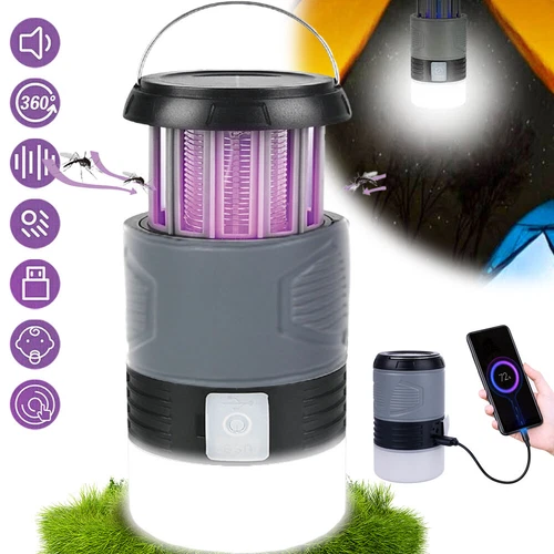 AKKU Moskito Killer UV Insektenvernichter Elektrisch LED Lampe Mückenfalle Licht