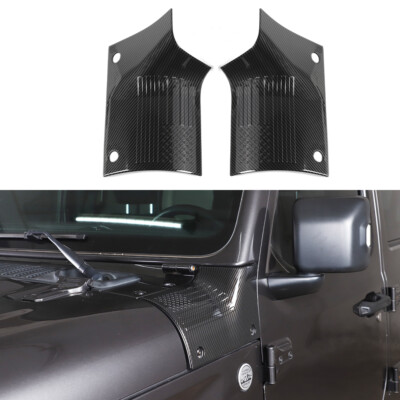 2PCS USA Flag Cowl Body Armor Outer Cowling Cover For Jeep Wrangler JL JT 2018+
