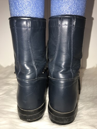 Womens Diamond J Boots Dark Blue 5.5 B Justin Lace up Leather Style 00504L - Picture 8 of 11