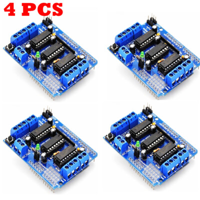 4PCS L293D Motor Drive Shield Expansion Board For Arduino Uno, MEGA2560