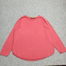 GUDRUN SJÖDEN Pull Taille L Rose Tricot Coton Bio