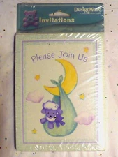 VINTAGE BABY SHOWER INVITATIONS AMERICAN GREETINGS CORP.NIP
