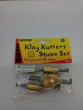Kemper Tools Clay  Pattern Cutters Square Shape Cutters- Set of 5 Sizes PCSSQ