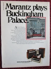 1976 MARANTZ Stereo System Components Print Ad ~ Marantz Plays Buckingham Palace