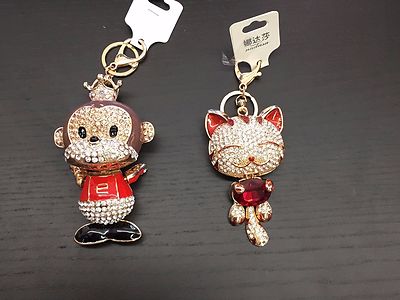 3D Crystal Diamond Keychain