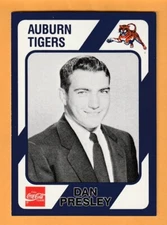 Dan Presley Auburn Tigers 1989 Card #333 1957 NCAA Champs Opp Alabama 12H