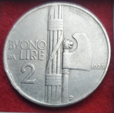 Italien - Italy 2 Lire 1925 R XVIII - KM# 63 Nickel 