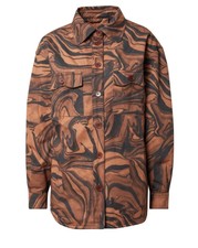New Rare Unisex House Of Sunny Paradise Overshirt Brown Swirl Mahogany Size 6