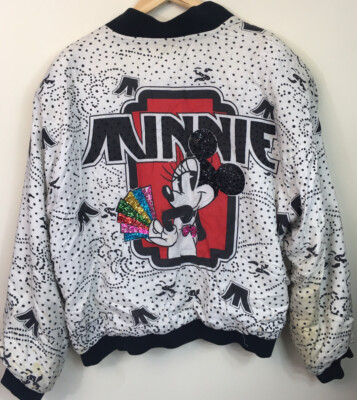 VTG Disney Mickey Co Donn Kenny Bomber Jacket Minnie Mouse
