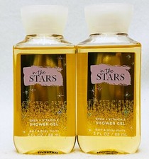2 Bath  Body Works IN THE STARS Mini Travel Size Shower Gel Wash 3.0 oz