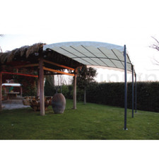 GAZEBO in metallo a MURO "Minorca" Papillon - 3x4 MT - PENSILINA GIARDINO - PERG