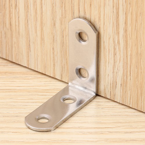 1.5'' Heavy Duty L Shape Steel Corner Brace 90° Right Angle Bracket w/Screws LOT - Picture 12 of 13