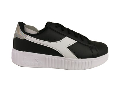 Scarpe bambina Diadora Game Step nero bianco C6103 sneaker