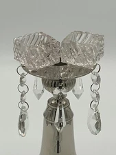 Antique 1906 Fostoria EAPG “#112” Salt Cellar Lot Of 2 Clear And Sun Changed