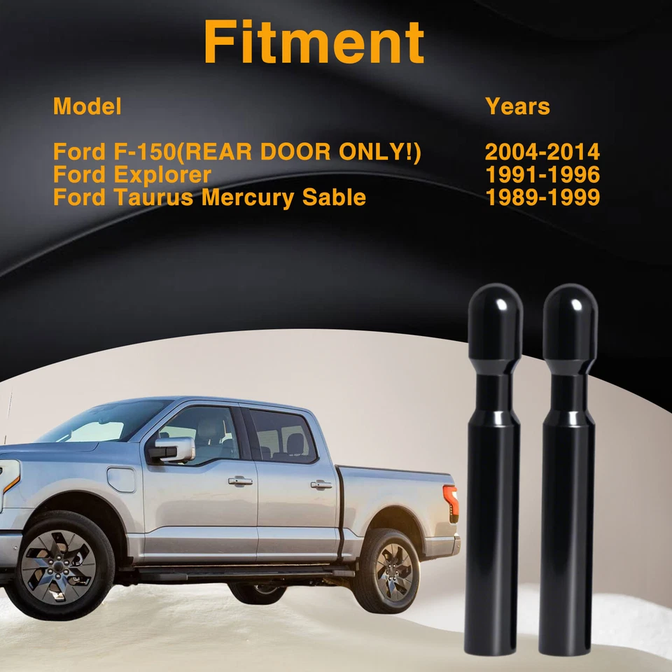 Pasador de poste de perilla de cerradura de puerta 4 piezas negro diestro derecho para Ford Aerostar 1986-1997 Foto 4 de 4