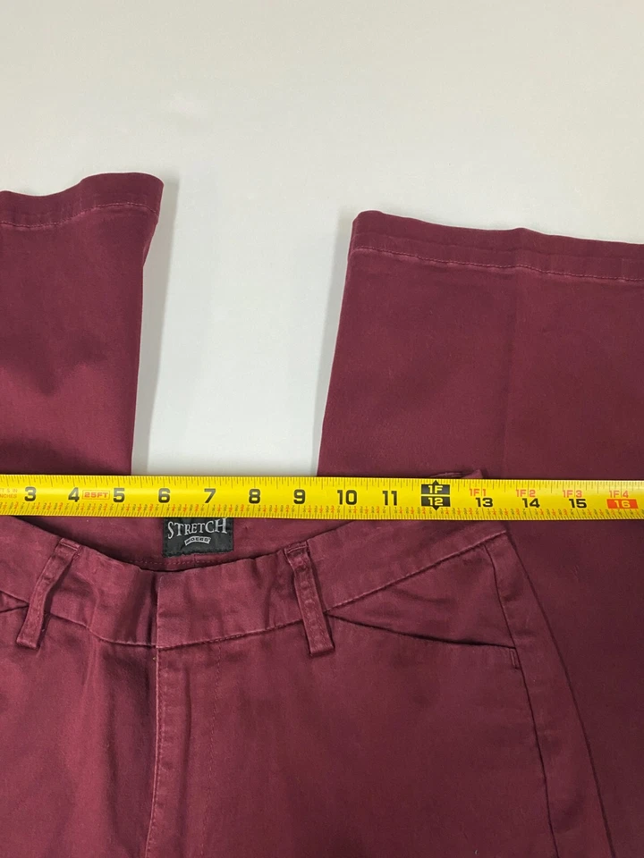 Pantalones Riders Mujer 26 Rojo Recto Elástico Foto 4 de 4