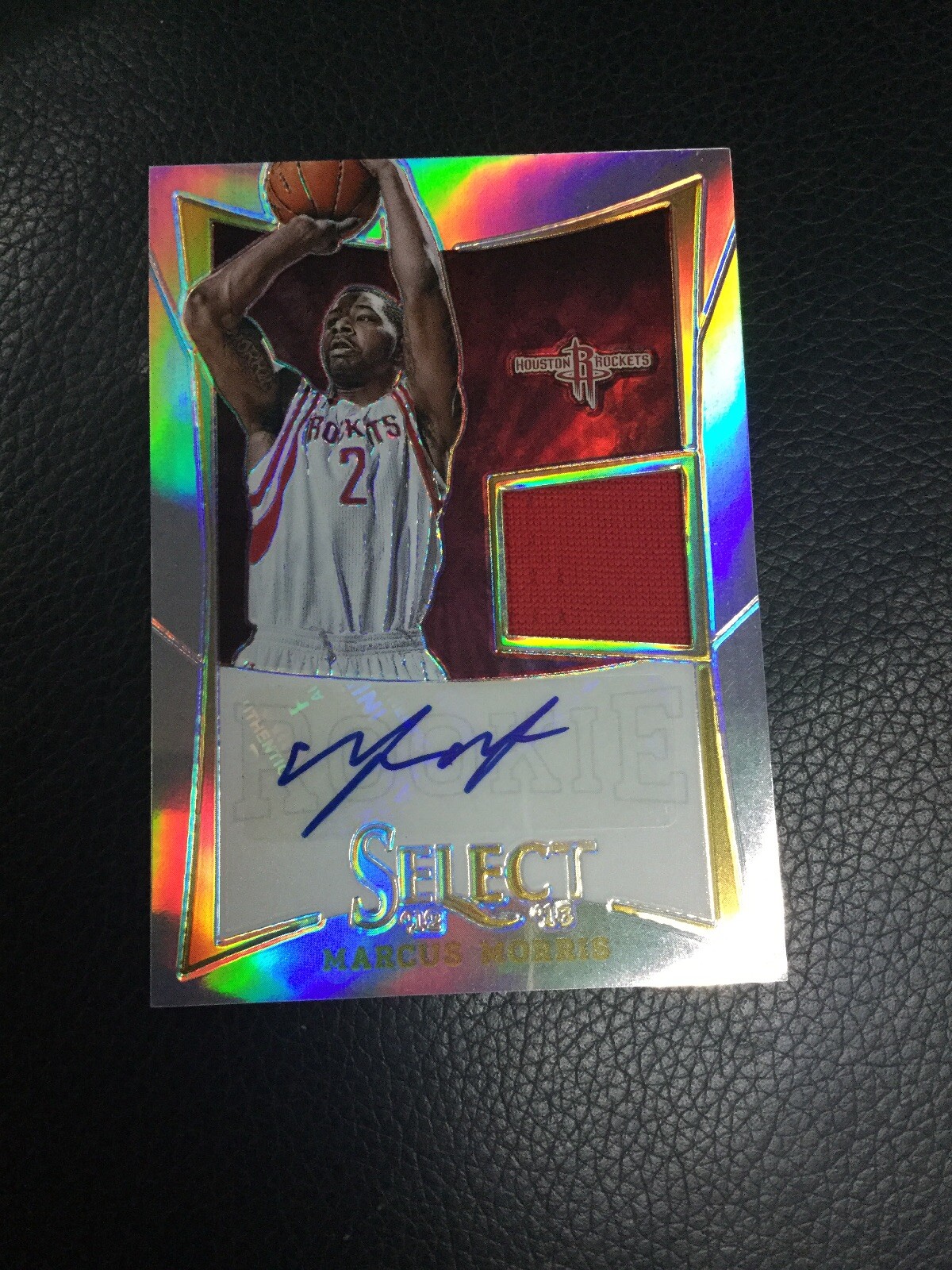 2012-13 Panini Select MARCUS MORRIS RC /199 Prizm Silver Jersey Auto Autograph