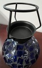 Mosaic Votive, Tealight Lamp 7.5”x4" Blue — photo 6