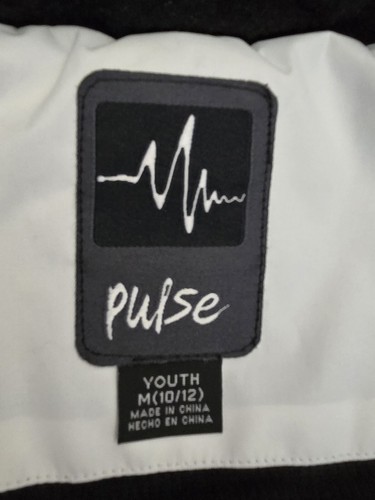 Pulse Ski Jacket Youth M (10/12) White Insulated Hooded Puffer Snow Winter Coat - Picture 15 of 19