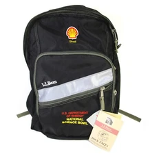 NEW L.L. BEAN Back Backpack Book Pack Shell embroidered US department of Energy
