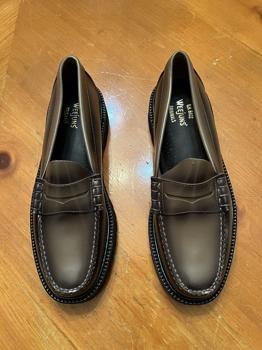 GH BASS - 9 US MENS - Sage Green loafers | eBay