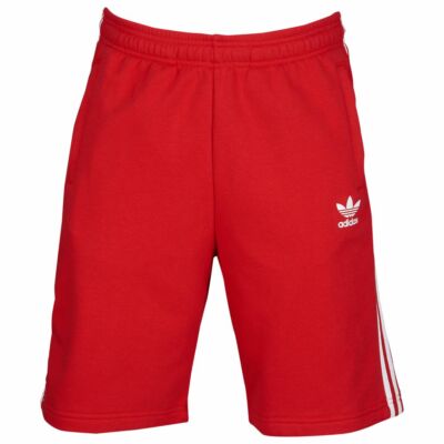 Adidas Originals 3 Stripe French Terry Shorts Scarlet Small Medium
