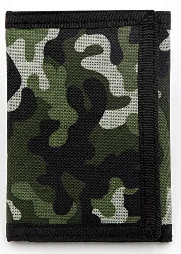 RFID dreifach faltbare Canvas Camouflage Geldbörse für Herren Mini Geldbörse mit Reißverschluss und... - Bild 3 von 4
