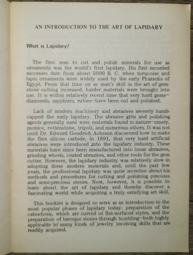 Vtg PB booklet, An Introduction to the Art of Lapidary, Lortone Inc, 1970s? - Picture 2 of 7
