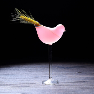 Champagne Red Wine Cocktail Glass Goblet Bird Shape for Home Bar Restaurant