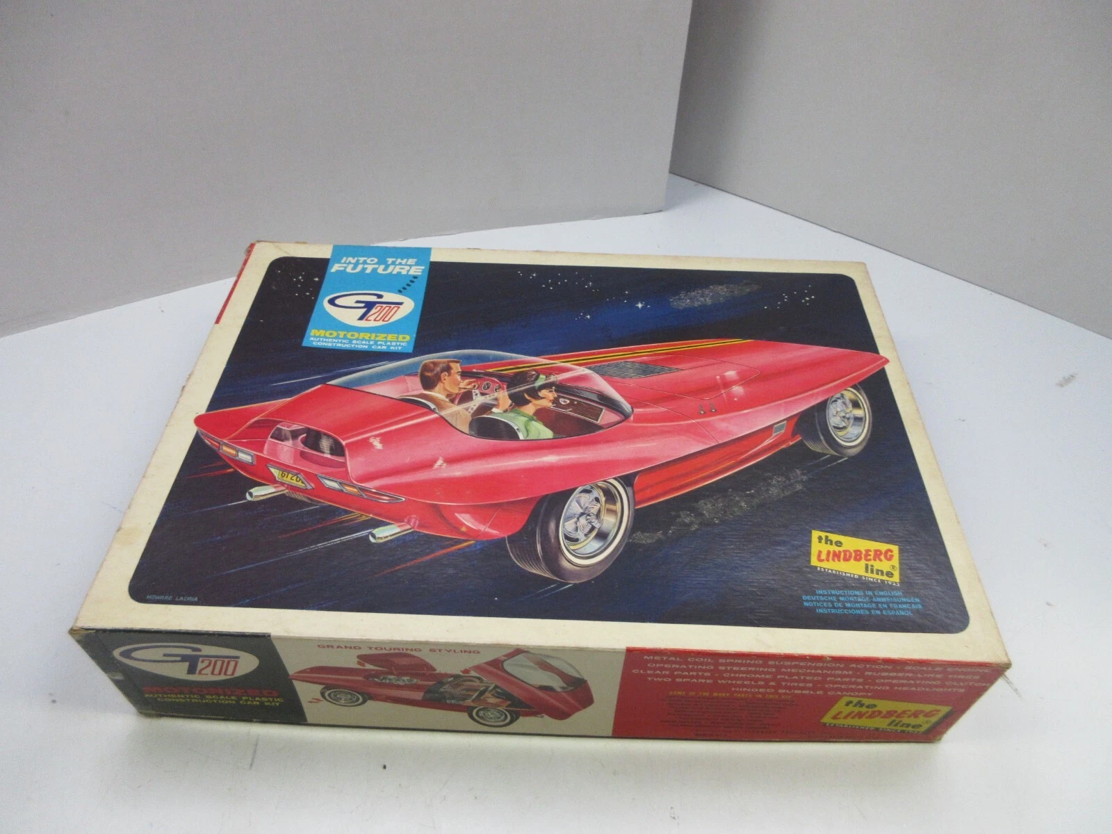 Lindberg GT 200 into the future Vintage Model Kit Motorized 798