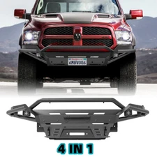 4 IN 1 Front Bumper Assembly w/2*4" LED Pod Lights For 2013-2018 Dodge Ram 1500