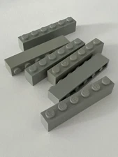 Lego Parts 3009 (6pcs) Brick 1x6 Choose Color