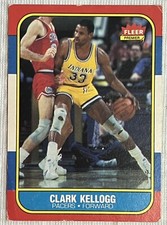 1986-87 Fleer #58 Clark Kellogg Indiana Pacers NBA Basketball