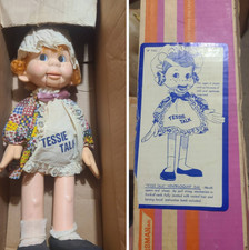 1974 HORSMAN TESSIE TALK 18" Red Hair Ventriloquist Toy Doll Figure Vintage RARE